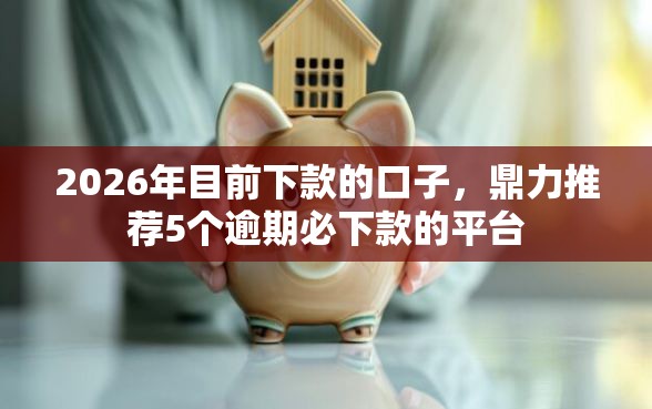 2026年目前下款的口子，鼎力推荐5个逾期必下款的平台