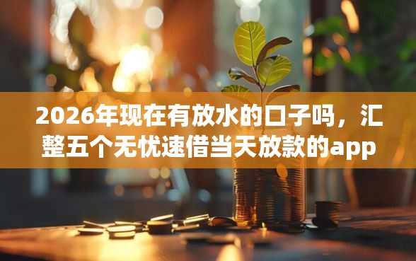 2026年现在有放水的口子吗，汇整五个无忧速借当天放款的app