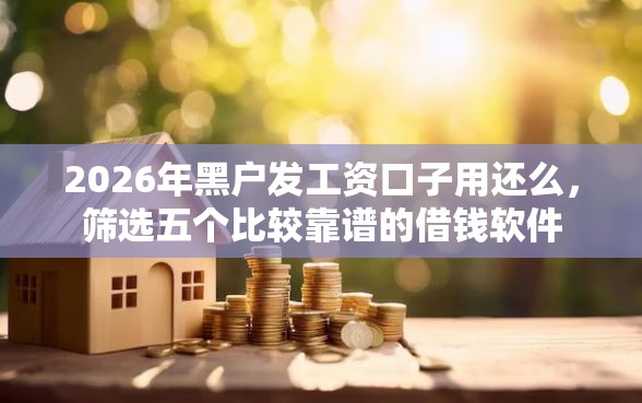 2026年黑户发工资口子用还么，筛选五个比较靠谱的借钱软件