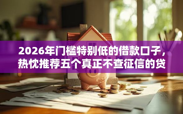 2026年门槛特别低的借款口子，热忱推荐五个真正不查征信的贷款平台