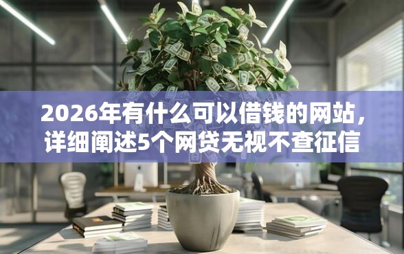 2026年有什么可以借钱的网站，详细阐述5个网贷无视不查征信口子