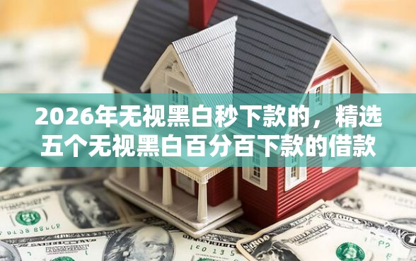 2026年无视黑白秒下款的，精选五个无视黑白百分百下款的借款口子