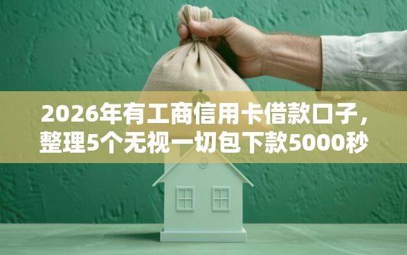 2026年有工商信用卡借款口子，整理5个无视一切包下款5000秒下款的平台