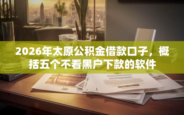 2026年太原公积金借款口子，概括五个不看黑户下款的软件