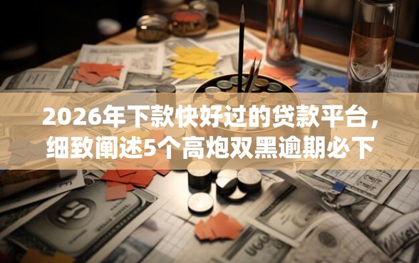 2026年下款快好过的贷款平台，细致阐述5个高炮双黑逾期必下款app