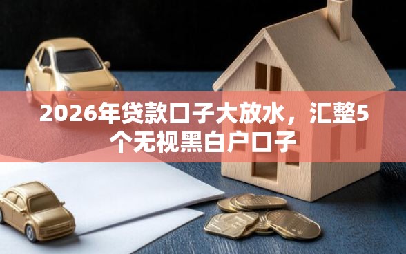 2026年贷款口子大放水，汇整5个无视黑白户口子