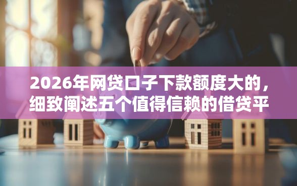 2026年网贷口子下款额度大的，细致阐述五个值得信赖的借贷平台