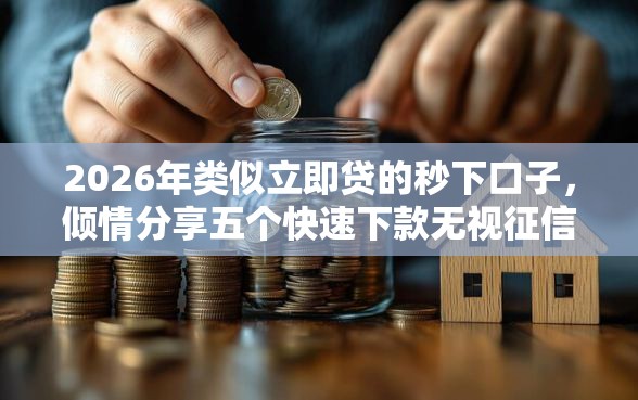 2026年类似立即贷的秒下口子，倾情分享五个快速下款无视征信的口子