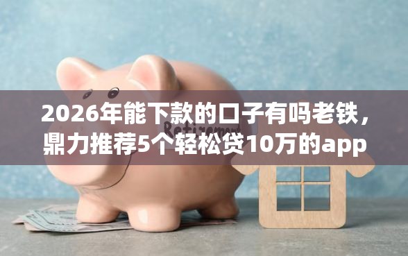 2026年能下款的口子有吗老铁，鼎力推荐5个轻松贷10万的app