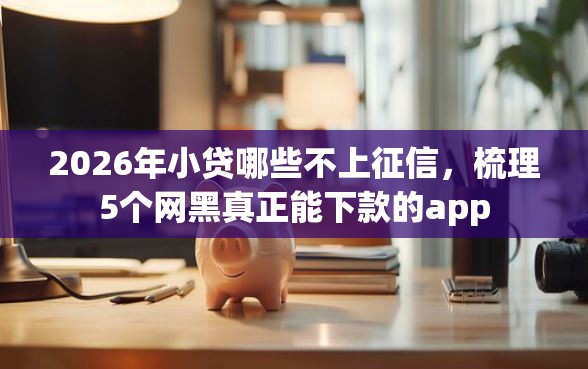 2026年小贷哪些不上征信，梳理5个网黑真正能下款的app