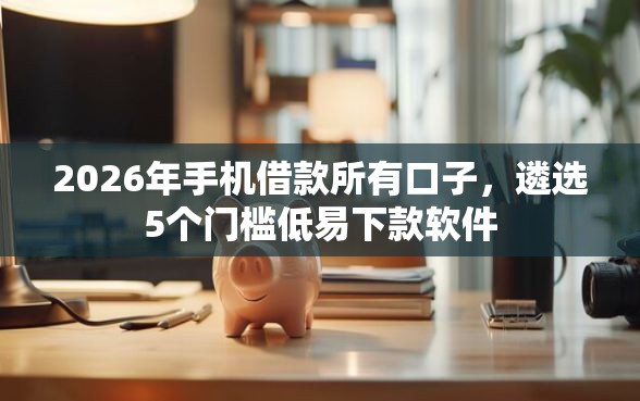 2026年手机借款所有口子，遴选5个门槛低易下款软件