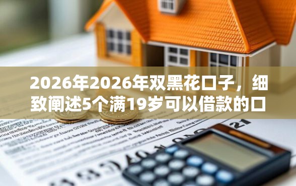 2026年2026年双黑花口子，细致阐述5个满19岁可以借款的口子