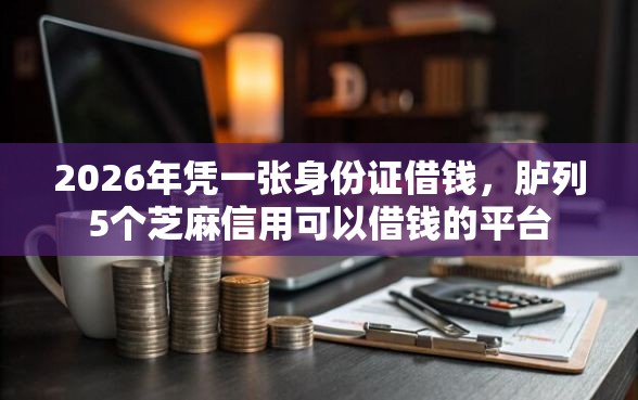 2026年凭一张身份证借钱，胪列5个芝麻信用可以借钱的平台