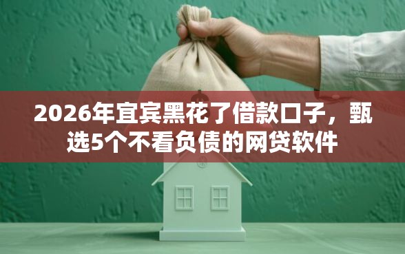 2026年宜宾黑花了借款口子，甄选5个不看负债的网贷软件