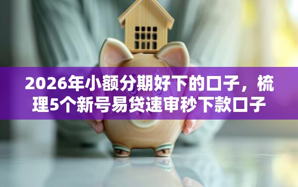 2026年小额分期好下的口子，梳理5个新号易贷速审秒下款口子