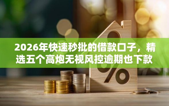 2026年快速秒批的借款口子，精选五个高炮无视风控逾期也下款的口子