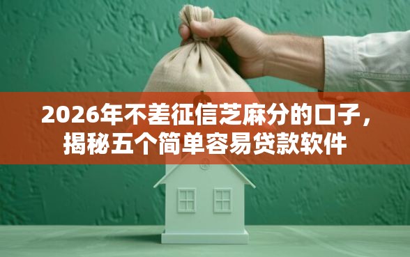 2026年不差征信芝麻分的口子，揭秘五个简单容易贷款软件