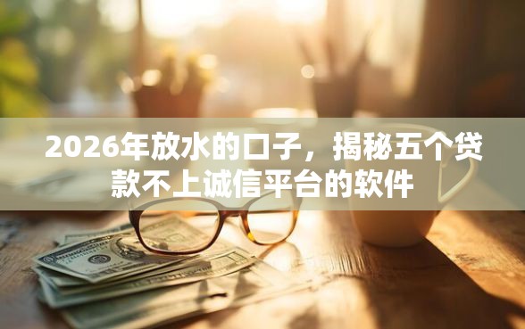 2026年放水的口子，揭秘五个贷款不上诚信平台的软件