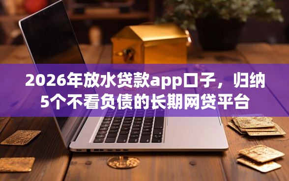 2026年放水贷款app口子，归纳5个不看负债的长期网贷平台