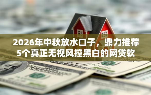 2026年中秋放水口子，鼎力推荐5个真正无视风控黑白的网贷软件