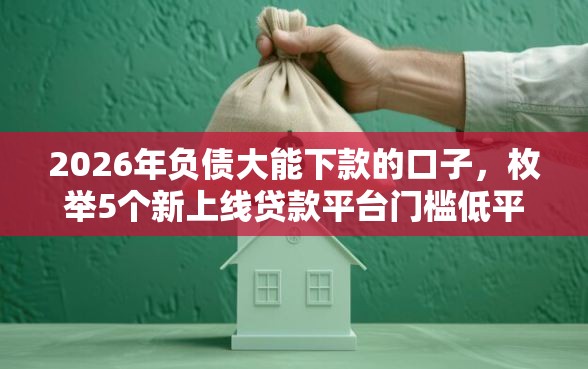 2026年负债大能下款的口子，枚举5个新上线贷款平台门槛低平台