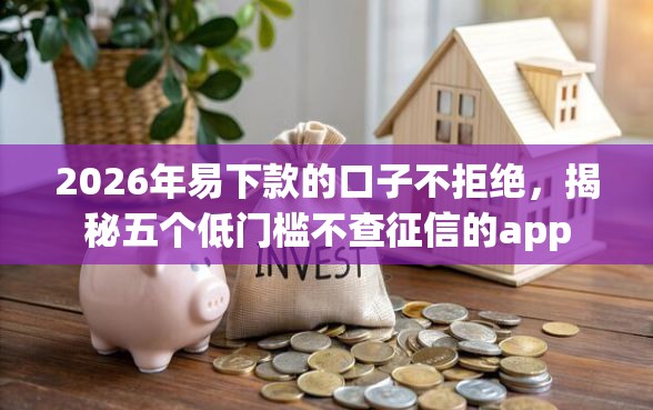 2026年易下款的口子不拒绝，揭秘五个低门槛不查征信的app
