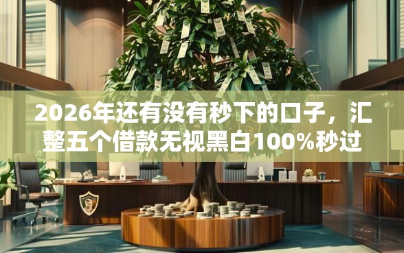 2026年还有没有秒下的口子，汇整五个借款无视黑白100%秒过