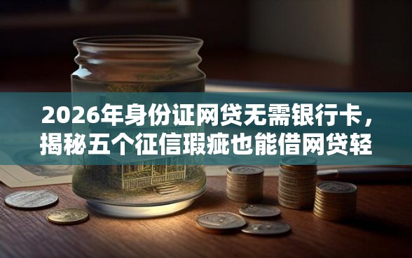 2026年身份证网贷无需银行卡，揭秘五个征信瑕疵也能借网贷轻松下款的口子