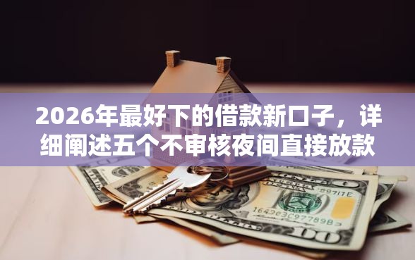 2026年最好下的借款新口子，详细阐述五个不审核夜间直接放款的网贷平台