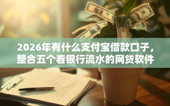 2026年有什么支付宝借款口子，整合五个看银行流水的网贷软件