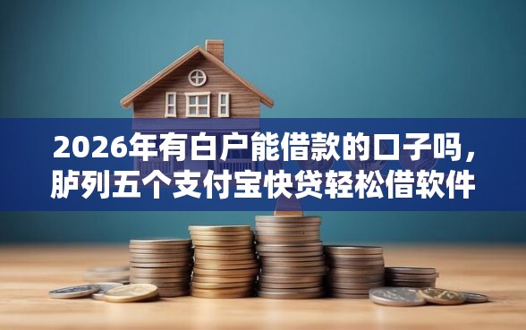 2026年有白户能借款的口子吗，胪列五个支付宝快贷轻松借软件