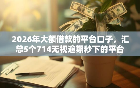 2026年大额借款的平台口子，汇总5个714无视逾期秒下的平台