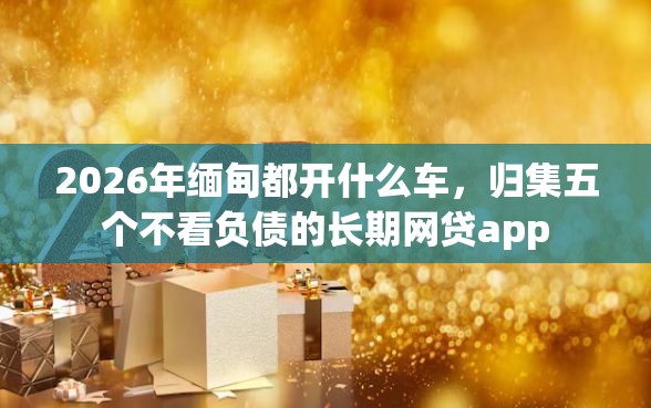 2026年缅甸都开什么车，归集五个不看负债的长期网贷app