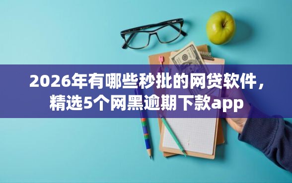 2026年有哪些秒批的网贷软件，精选5个网黑逾期下款app