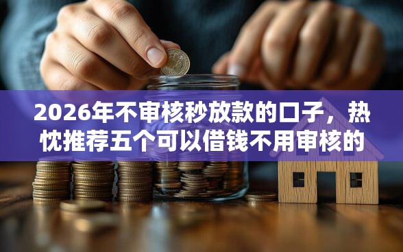 2026年不审核秒放款的口子，热忱推荐五个可以借钱不用审核的口子
