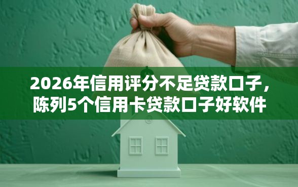 2026年信用评分不足贷款口子，陈列5个信用卡贷款口子好软件