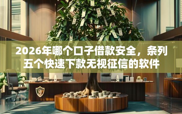 2026年哪个口子借款安全，条列五个快速下款无视征信的软件