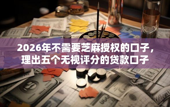 2026年不需要芝麻授权的口子，理出五个无视评分的贷款口子