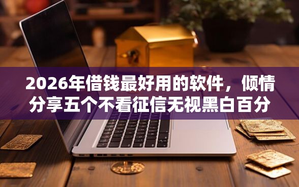 2026年借钱最好用的软件，倾情分享五个不看征信无视黑白百分百下款