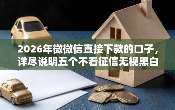 2026年微微信直接下款的口子，详尽说明五个不看征信无视黑白百分百下款网贷软件