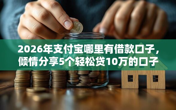 2026年支付宝哪里有借款口子，倾情分享5个轻松贷10万的口子