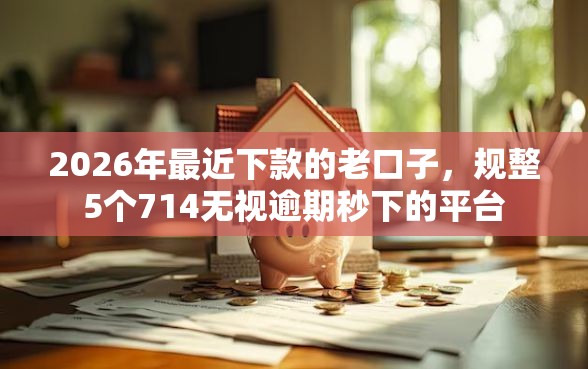 2026年最近下款的老口子，规整5个714无视逾期秒下的平台