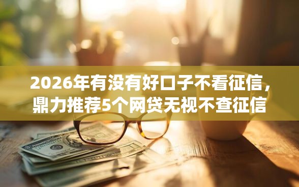 2026年有没有好口子不看征信，鼎力推荐5个网贷无视不查征信app