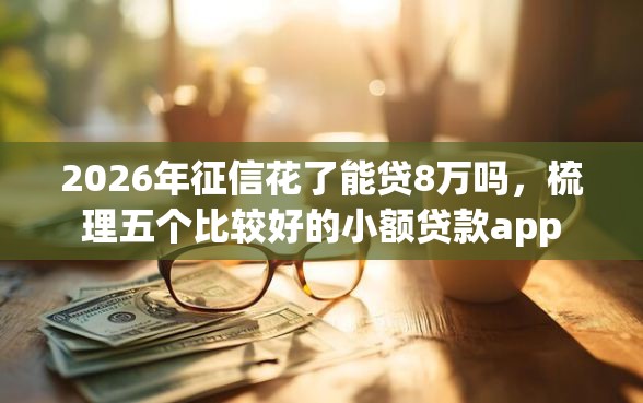 2026年征信花了能贷8万吗，梳理五个比较好的小额贷款app