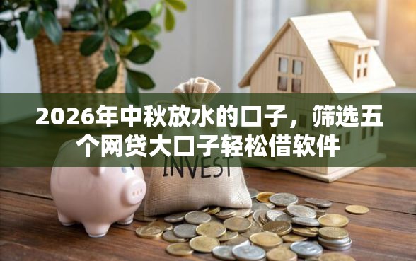 2026年中秋放水的口子，筛选五个网贷大口子轻松借软件