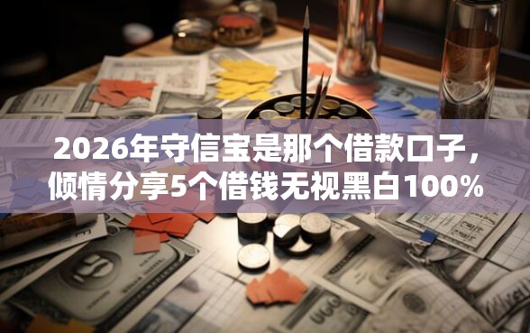 2026年守信宝是那个借款口子，倾情分享5个借钱无视黑白100%秒下软件