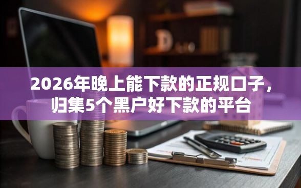 2026年晚上能下款的正规口子，归集5个黑户好下款的平台