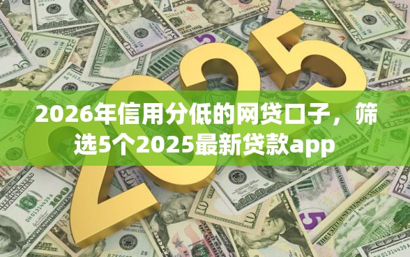 2026年信用分低的网贷口子，筛选5个2025最新贷款app