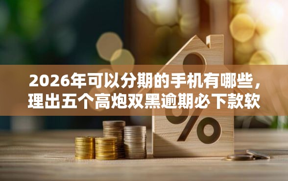 2026年可以分期的手机有哪些，理出五个高炮双黑逾期必下款软件