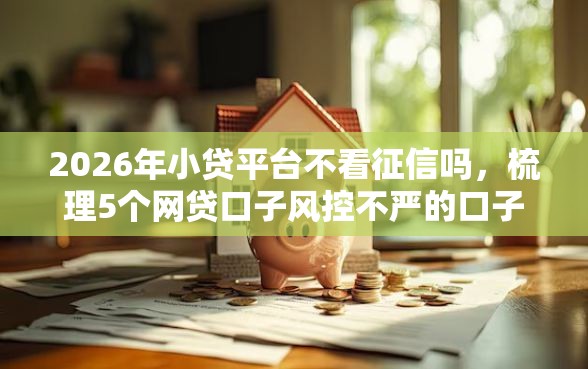 2026年小贷平台不看征信吗，梳理5个网贷口子风控不严的口子